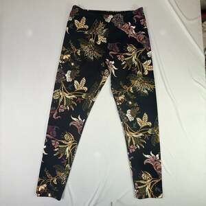 Suave Revolutionary Tummy Control Floral Print High Waisted Leggings Medium